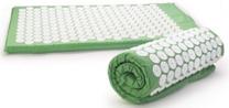 Akupunktūras masāžas paklājiņš Six7Fit Acupressure, 60 cm, zaļa krās.