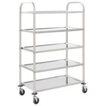 Lentyna VLX 5-Tier 50917, sidabro sp., 107 cm x 55 cm x 147 cm
