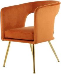 Valgomojo kėdė Kayoom Jolene 125 4HZ6R, blizgi, oranžinė sp., 58 cm x 60 cm x 77 cm