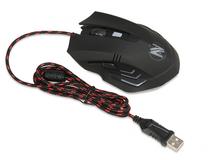 Vadu spēļu pele iBOX Aura Spook, ar vadu pie usb / ps/2, melna krās.