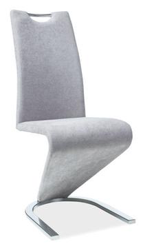 Valgomojo kėdė H090, pilka sp., 43 cm x 45 cm x 102 cm