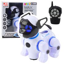 Радиоуправляемый робот собака Lean Toys Max, 19 см, белый цв.