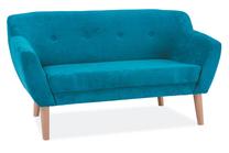 Sofa Bergen 2, mėlyna sp., 139 x 54 cm x 76 cm