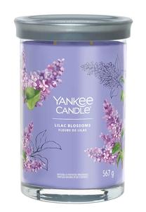 Свеча, ароматическая Yankee Candle Signature Lilac Blossoms, 60 - 100 час, 567 г, прозрачный цв./фиолетовый цв.