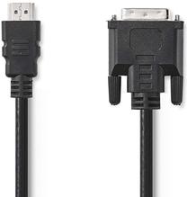 Vads Nedis HDMI, DVI-D 24+1-Pin Male, 1.3 m, melna krās.