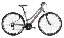 Velosipēds hibrīds Kross Evado 1.0 DM, 28 ", 17'' rāmis, rozā krās./pelēka krās.