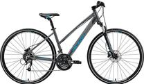 Dviratis turistinis Merida Crossway 40-D Lady, 28 ", 18" rėmas, mėlyna sp./pilka sp.