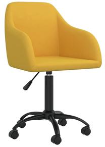 Darba krēsls VLX Swivel 330664, 51.5 x 53 x 81 - 93 cm, dzeltena krās.