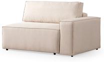 Kampinė sofa - lova Atelier Del Sofa Pirlo, kreminė sp./tamsiai pilka sp., kairinė, 260 x 100 cm x 88 cm