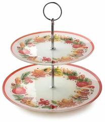 Serviravimo padėklas Mondex Santa Lila, Ø 25 cm, Raudona sp./Įvairių spalvų