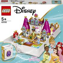Konstruktorius LEGO® | Disney Princess™ Arielės, Gražuolės, Pelenės ir Tianos pasakų knygos nuotykiai 43193, 130 vnt.