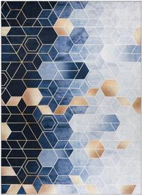 Ковер комнатные Mark Arlen Cube, золотой цв./синий цв./серый цв., 170 см x 120 см