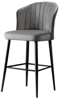 Kėdžių rinkinys Kalune Design Rubi 107BCK1156, juoda sp./pilka sp., 42 cm x 52 cm x 97 cm, 2 vnt.