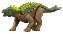 Žaislinė figūrėlė Mattel Jurassic World Strike Attack Yuxisaurus JCL62, 17 cm, ruda sp./žalia sp.