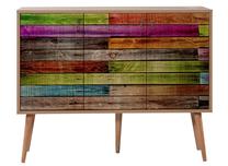 Spintelė Kalune Design Mega 726, įvairių spalvų/sonoma ąžuolo sp., 36 cm x 120 cm x 90 cm