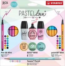 Zīmēšanas piederumu komplekts Stabilo Pastellove, daudzkrāsaina