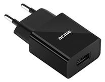 Telefono įkroviklis Acme, USB/AC/DC, juoda sp.