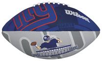 Мяч для американского футбола Wilson NFL Team Logo New York Giants Junior, синий цв./серый цв.