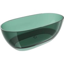 Vonia, laisvai pastatoma Mexen Pure, 170 cm x 80 cm x 58 cm, ovalas, teal transparent sp.