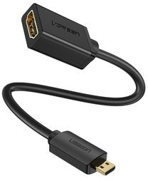 Adapteris Ugreen Micro HDMI to HDMI 20134 HDMI, HDMI Micro, 0.2 m, juoda sp.