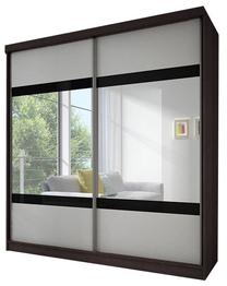 Spinta Idzczak Meble Multi 2 203, ruda sp., 203 cm x 61 cm x 218 cm, su veidrodžiu