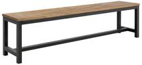 Prieškambario suoliukas Vintage 61417, ruda sp./juoda sp., 35 cm x 170 cm x 45 cm