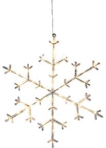 Dekoracija Star Trading Snowflake Icy, 47 cm, 40 cm, skaidri sp.