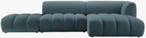 Kampinė sofa Micadoni Harry MIC_RCO_M_184_F1_HARRY5, žydra sp., dešininė, 317 x 160 cm x 72 cm