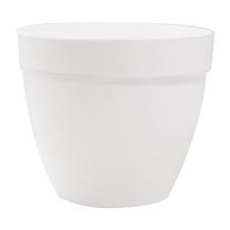 Puķu pods Plasticotto Touch 16-110, plastmasa, Ø 16 cm, balta krās.