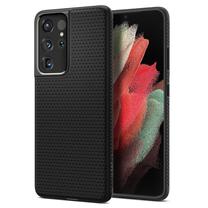 Telefona vāciņš Spigen Liquid Air for Samsung S21 Ultra, melna krās., Samsung