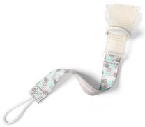 Čiulptukų ir kramtukų laikiklis BabyOno Dummy Ribbon Light Gray
