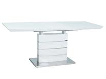 Stalas išskleidžiamas Modern Leonardo, balta sp., 160 - 220 cm x 80 cm x 76 cm