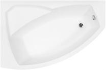Товар с повреждённой упаковкой. Ванна, угловые Besco Rima, 140 см x 90 см x 58.5 см, правосторонняя, белый цв.