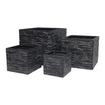 Gėlių vazonas Domoletti LT23968-2S, keramika/molis, Ø 30 cm, pilka sp.
