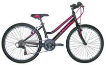 Vaikiškas dviratis, kalnų Coppi, juoda sp./rožinė sp., 16", 24"