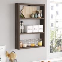 Sieninė lentyna Kalune Design PR1 CU, ruda sp., 60 cm x 9 cm x 43.2 cm