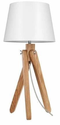 Galda stāvlampas Spot-Light Rune 6311074, E27, 40W, balta krās./brūna krās.