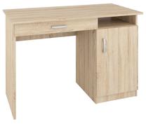 Rakstāmgalds ar skapi ML Meble Stella, 110 cm x 55 cm, 75 cm, ozola krās.