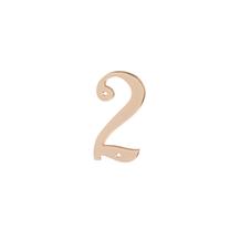Durų numeris Haushalt BP-2, 14.5 cm x 7 cm, žalvaris, žalvario sp.