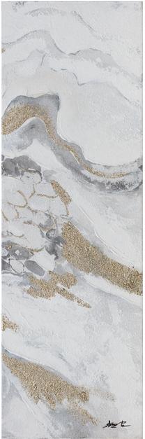 Pilt Home4you Oil Painting Marble 1, 40 cm x 120 cm