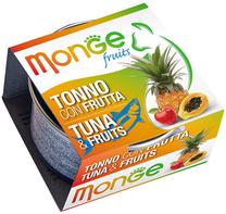 Mitrā kaķu barība Monge Fruits, zivs/tunzivis, 0.08 kg