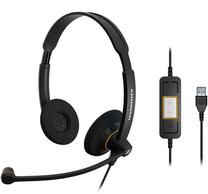 Laidinės ausinės Sennheiser SC 60 USB ML, juoda sp.