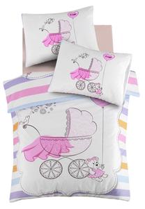 Bērnu gultas veļas komplekts Mijolnir Ranforce Baby Quilt Girl 170PTK2018, daudzkrāsaina, 100 x 150 cm