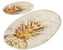 Vonios kilimėlių rinkinys Foutastic Gold Pine 359CHL2379, įvairių spalvų, 100 cm x 60 cm