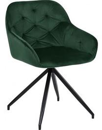 Valgomojo kėdė Home4you Brit 10386, tamsiai žalia sp., 55 cm x 53 cm x 107 cm