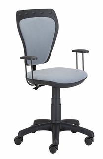 Vaikiška darbo kėdė Ministyle M47, 55 x 55 x 97.5 cm, juoda/pilka