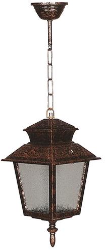 Lauko pakabinamas šviestuvas Opviq BFE-68213-BKR, 60W, E27, IP65, ruda sp., 18 cm x 48 cm