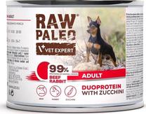 Влажный корм для собак VetExpert Raw Paleo, говядина/крольчатина, 0.2 кг