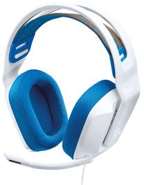 Laidinės žaidimų ausinės Logitech G335 White, balta sp.