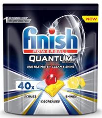 Nõudepesumasina kapslid Finish Quantum Ultimate Lemon, 40 tk
